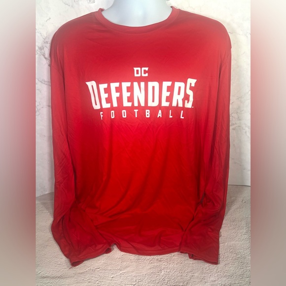 Football DC Defenders Performance Long Sleeve Shirt Size 2X Large - Picture 3 of 9